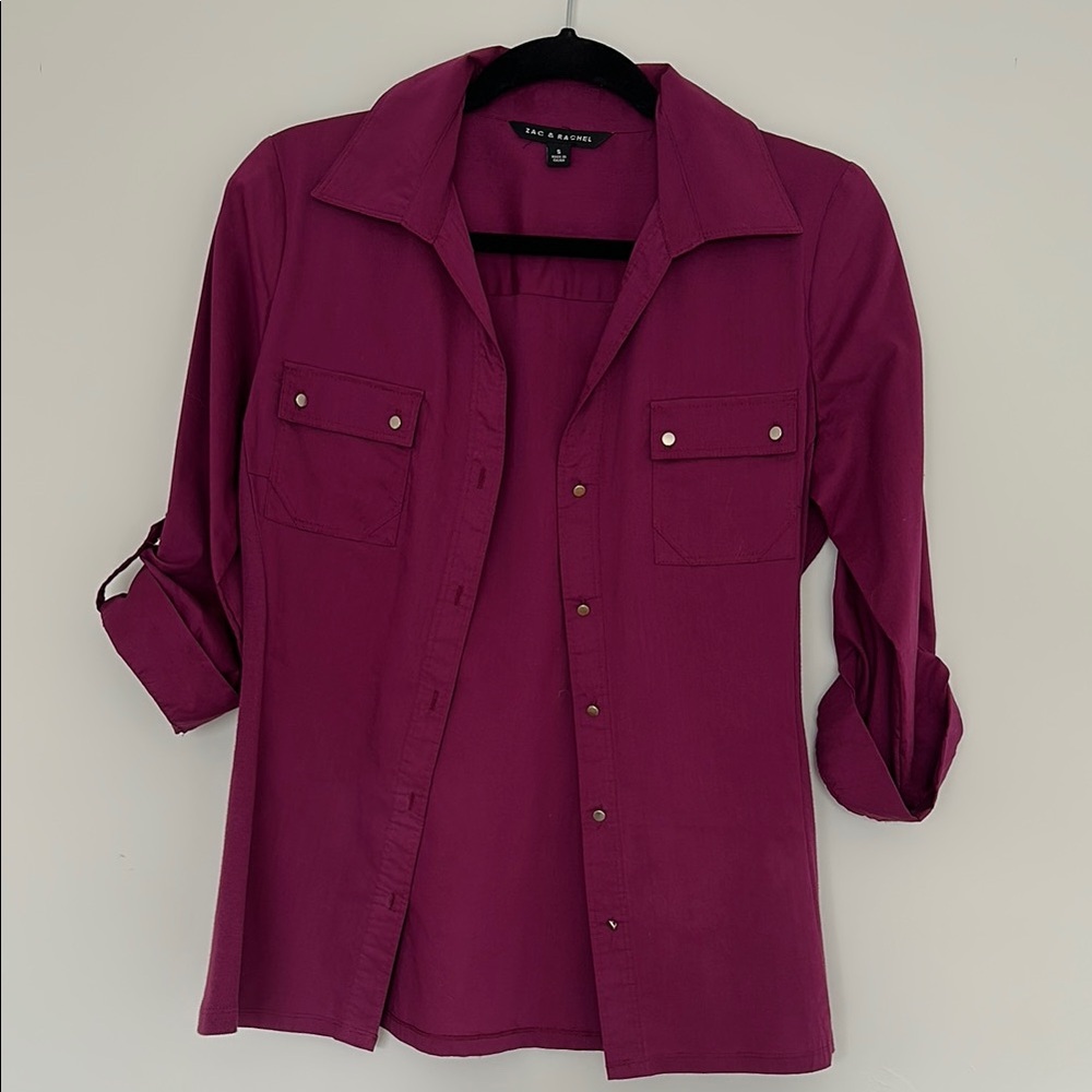 Zac & Rachel Magenta Top